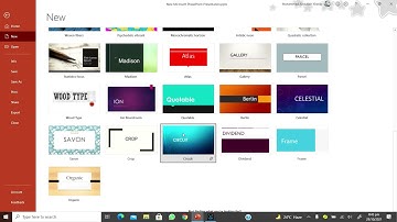How do you apply a template to an existing presentation in PowerPoint