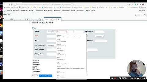 OpenEMR How to add new patient