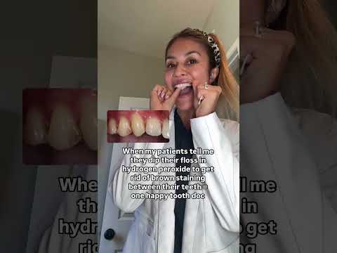 IMPORTANT to use no more than 3 hydrogen peroxide so you don't cause damage to your teeth