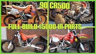 1990 CR500 Frame up restoration / rebuild .. EXTENDED SWINGARM and CUSTOM CERAKOTE !$!$$!$!$