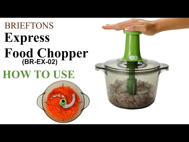 Brieftons QuickPush Food Chopper: Onion Chopper, Vegetable Slicer