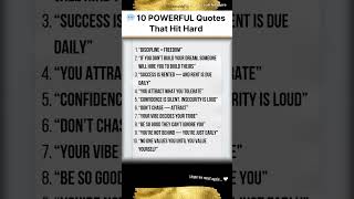 10 POWERFUL Quotes That Hit Hard 🗨️
