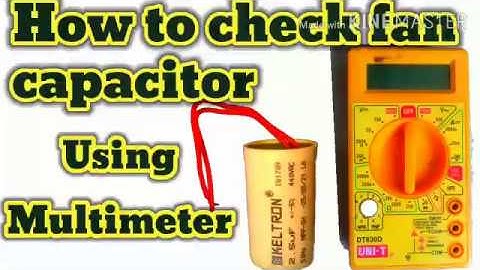 How to check fan capacitor easy and simple method ||how to use multimeter to check the capacitor