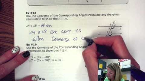 Unit 3 Section 3 Proving Lines Parallel