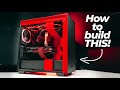 How to build a PC step-by-step |  Overkill $4000 🔴&⚫ theme PC build (RTX 3090 + Ryzen 5800x)