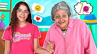 SARAH e ELOAH em uma HISTÓRIA ENGRAÇADA da VISITA DA VOVÓ | Funny Story for Kids