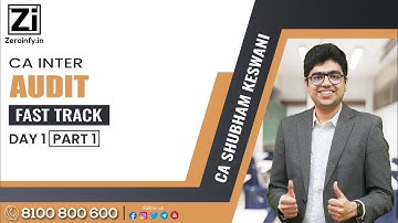 CA Inter Audit | Day 1 Part 1 | Fastrack Batch | CA Shubham Keswani