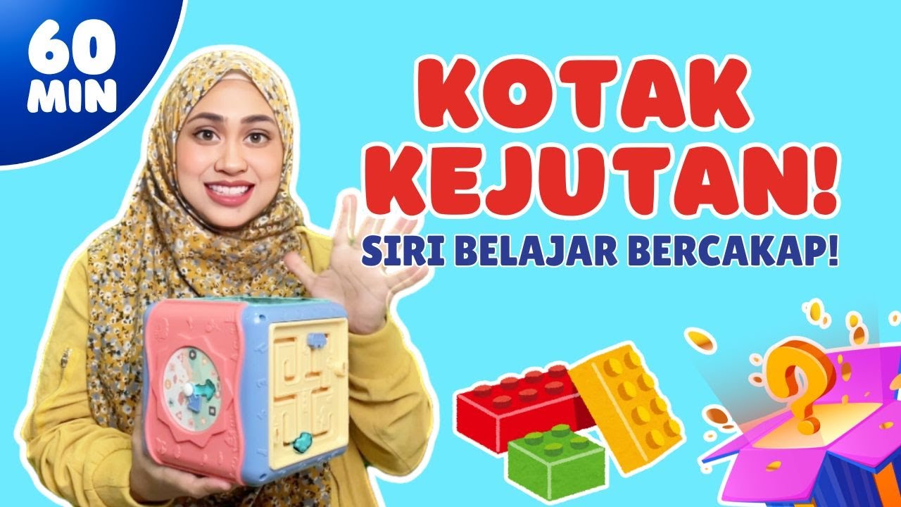 Kotak Kejutan Sambil Belajar Bercakap Bersama KakTisha |Bunyi Haiwan, Nombor,Warna, Objek Kata Kerja