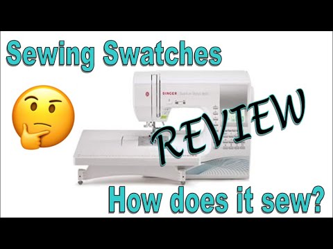 Sewing Swatches, Singer Quantum Stylist 9960