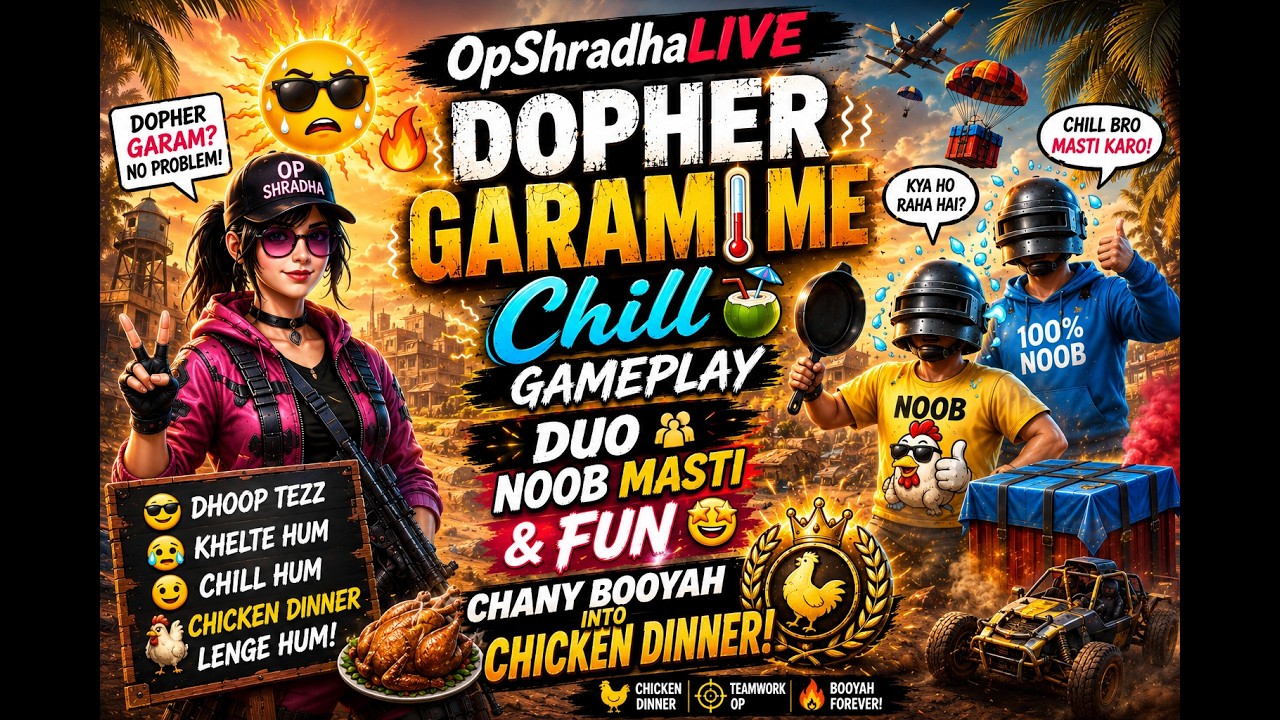 Dopher Time BGMI Chill Stream ☀️ | Duo Fun Gameplay & Laughs 🤣 - YouTube