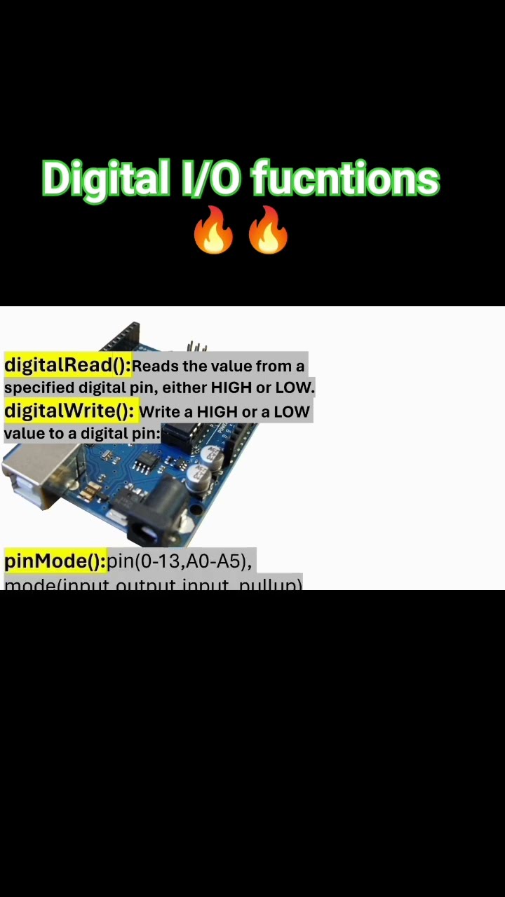 How to specify input/output pins in Arduino #electronic - YouTube