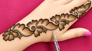 Easy stylish mehndi design back hand | Latest simple mehndi | Mehndi ka design | Mehndi design 2026