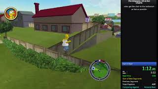 The simpsons hit and run: Chair% in 1:25 (WORLD RECORD)