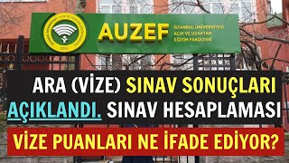 Auzef 2025-2026 Güz Dönemi Ara Vize Sınav Sonuçları Açıklandı Puanlar Ne İfade Ediyor?