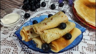 Тонкие Блинчики На Молоке / Самый Простой Рецепт Блинов / Блинчики на Молоке Тонкие Блинчики На Молоке / Самый Простой Рецепт Блинов / Блинчики на Молоке