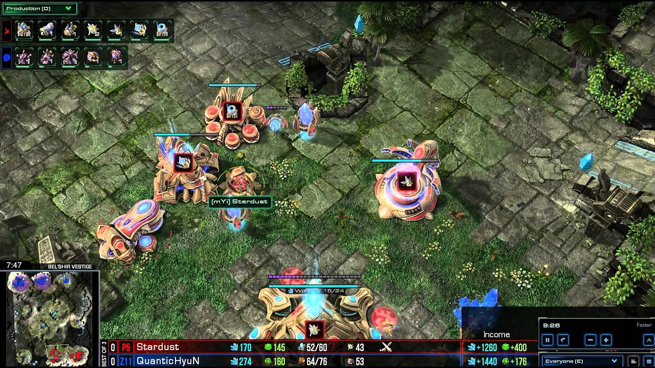 games people play HD Starcraft 2 Hyun v Stardust ZvP Heart of the Swarm g1