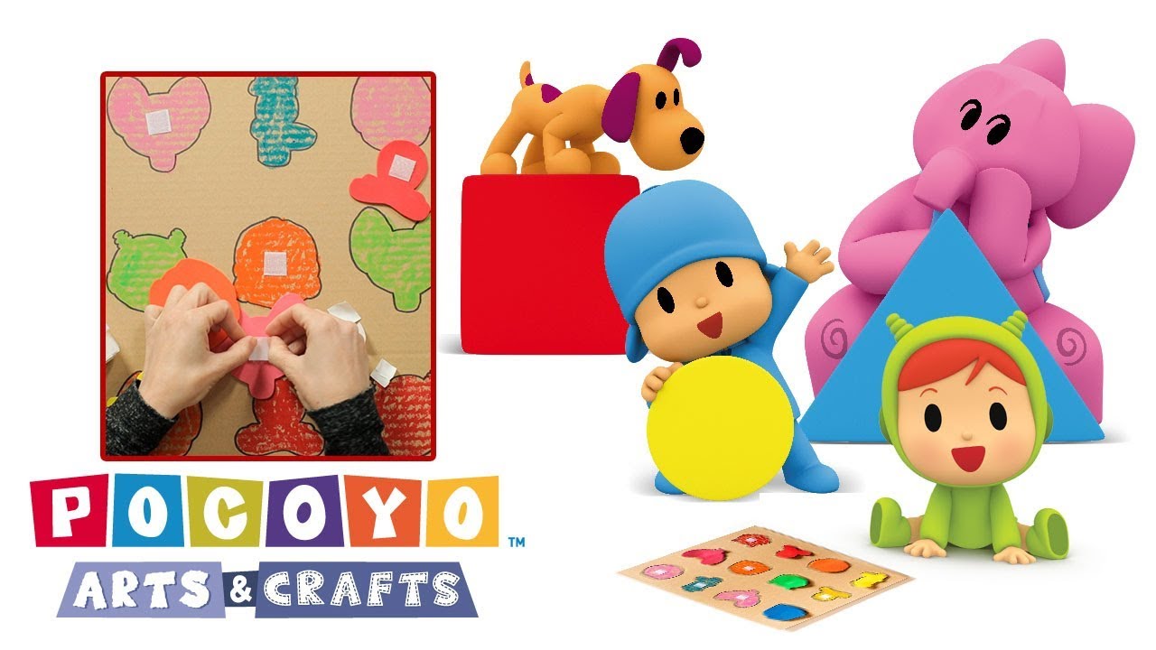 Pocoyo Arts Crafts Gioco Di Forme E Colori Cartoni Animati Youtube