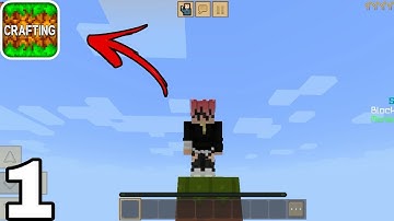 Crafting and Building One Block Skyblock Gameplay Part 1 (Android iOS)2022