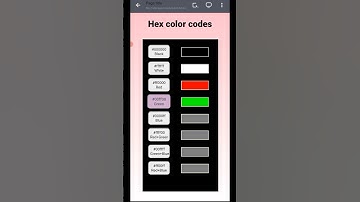 Hex color coding| basic Css