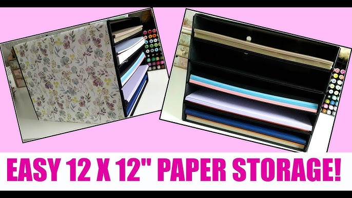 THE BEST DIY 12X12 Paper Holderno kidding!! ORGANIZE YOUR 12X12