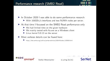 SDC 2023 - Samba io_uring Status Update