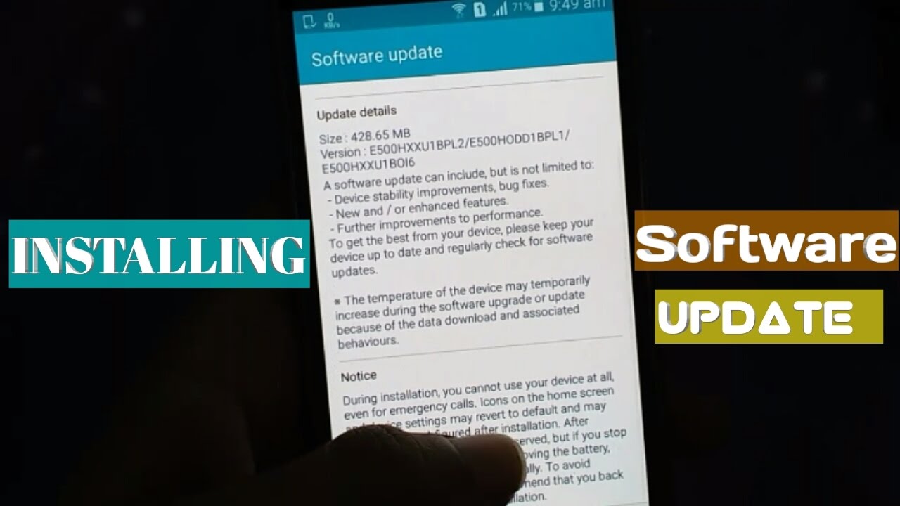 Samsung E5 New Update