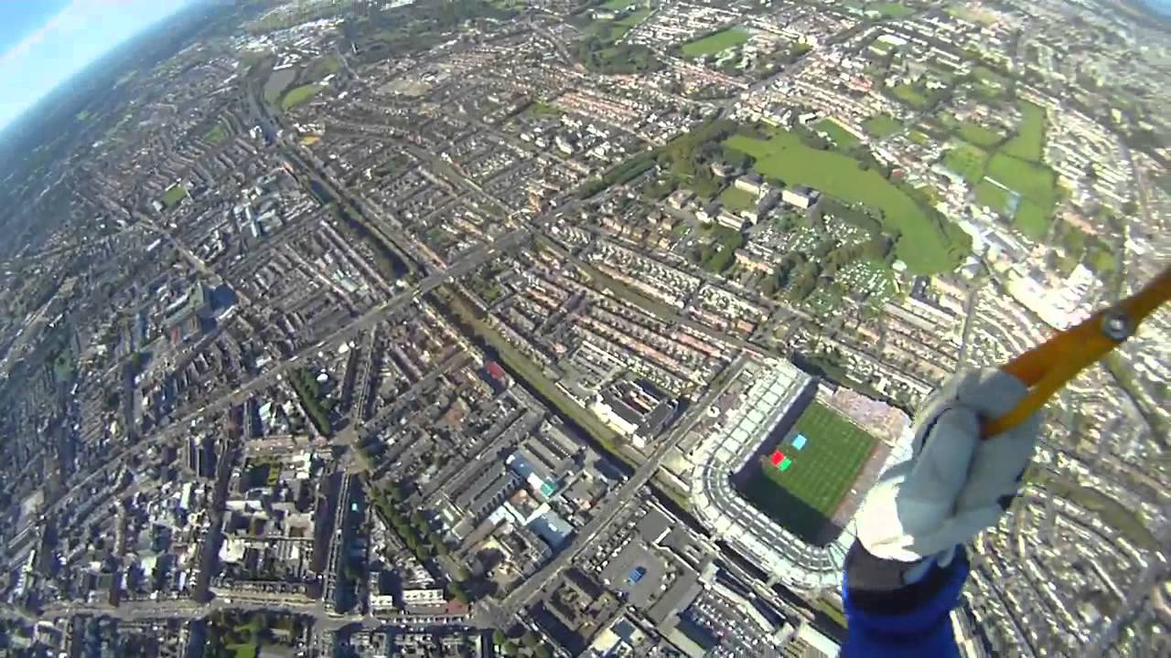 All Ireland 2013 Football parachute jump into Croke Park | The Sunday Game