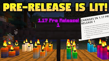 Minecraft 1.17 PRE-RELEASE IS LIT!!! (Candles Are Back & Glowier Signs) Caves & Cliffs Update Part 1