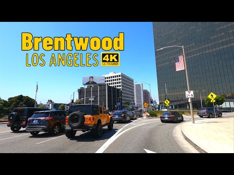 Driving Brentwood Neighborhood, Los Angeles | California USA [4K UHD 60fps] June 2022