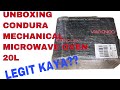 UNBOXING CONDURA MECHANICAL MICROWAVE OVEN 20L l JUSTINE LUKE VLOGS