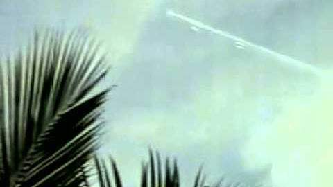 Mir Space Station Re-Entry And Burnup Over The Pacific Ocean