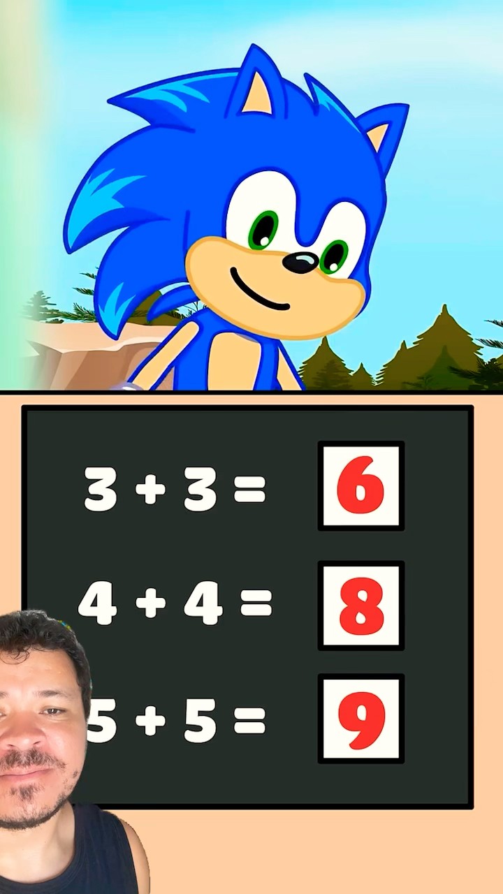 APRENDENDO MATEMÁTICA COM O SONIC #mayumigames #sonic #shortsvideo #youtubeshorts