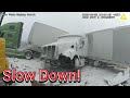 51 cars and trucks pile up, dash cam footages of the drivers&#39; perspective |  This happened in 2022