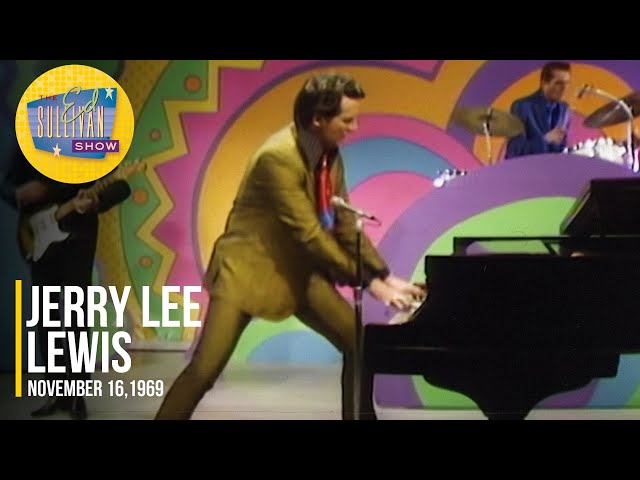 Jerry Lee Lewis Great Balls Of Fire, What'd I Say u0026 Whole Lotta Shakin' Goin On | Ed Sullivan Show class=