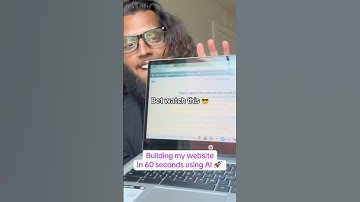 Spending 60 secs making Ai build and launch my entire website 🚀 #aishorts #tutorial #chatgpt #ai
