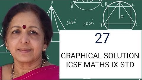 IX STD EX 27B(1iii, iv)CONCISE GRAPHICAL SOLUTION V