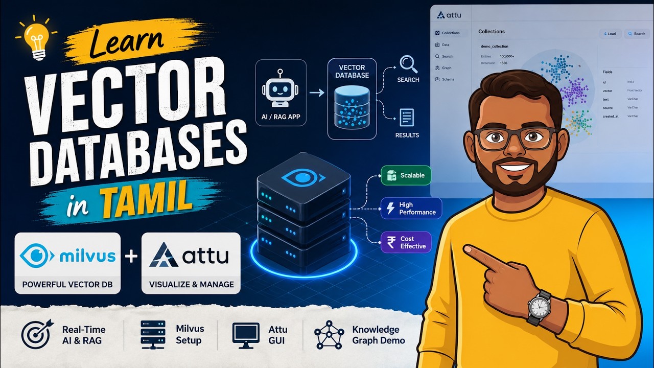 Learn Vector Databases in Tamil 🚀 Milvus & Attu Complete Guide for AI & RAG
