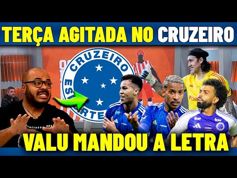 TERÇA AGITADA NO CRUZEIRO! VALU TROUXE A INFORMAÇÃO QUENTE ! NOTICIAS DO CRUZEIRO HOJE