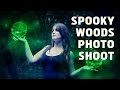 Spooky woods photo shoot with the elusive panda