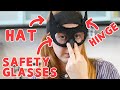 Combining safety glasses and hats into a SAFETY HAT