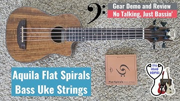 Aquila Flat Spirals Bass Uke String Demo and Review by RVA Sound Doctor
