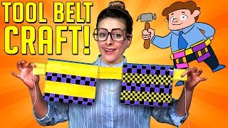 Fathers Day - Duct Tape Tool Belt Craft | A Cool School Kids Craft with Crafty Carol