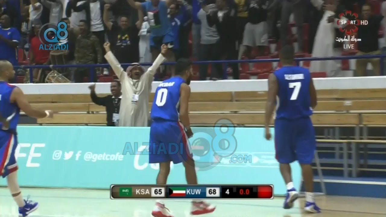 شاهد فوز المنتخب الكويتي على المنتخب السعودي في الثواني الأخيرة في بطولة كأس الخليج لكرة السلة