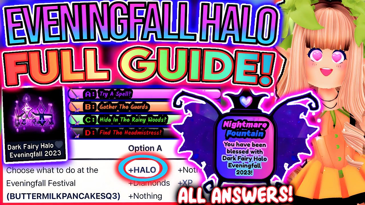 Royale High Halo Halloween 2023 - Dark Fairy Halo - Pro Game Guides