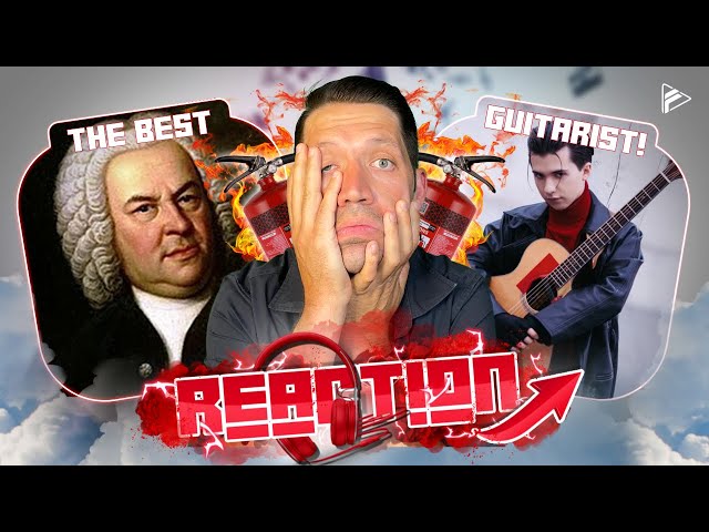 OMG, THIS IS INSANE!!! Marcin - Bach's Toccata on One Guitar (Official Video) REACTION class=