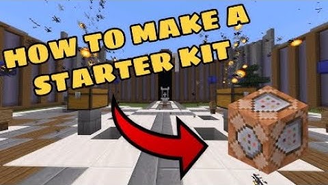 How To Make A Starter Kit With Commands) Bedrock edition | PS4 | XBOX | WINDOWS |MCPE |