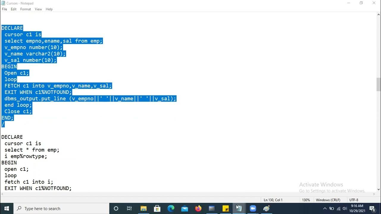 Oracle SQL PLSQL | session 21 | PLSQL Cursors | Ref_Cursors ...
