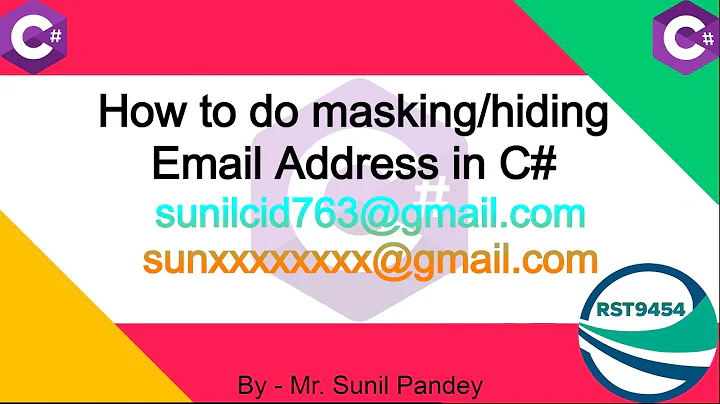 How to do Email Masking/Hiding Program in C# || Format Email || Hide Character's || #biharideveloper