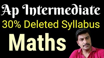 Ap intermediate Deleted Syllabus 2022