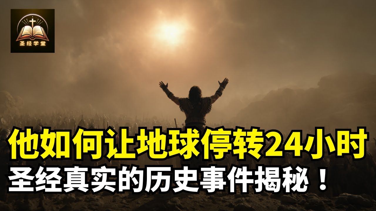 他如何让地球停转24小时？太阳直射48小时？圣经真实的历史事件揭秘！各文明历史都有记录！